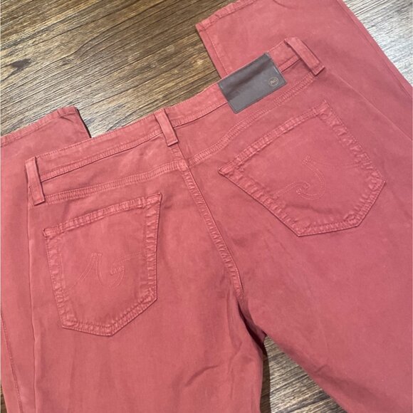 NWOT AG Adriano Goldschmied Men's 32x32 Graduate SUD Tailored Leg Pant Red - Picture 4 of 8